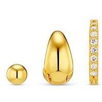 Orelia Micro Hoop Ear Party - Gold