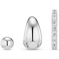 Orelia Micro Hoop Ear Party - Silver