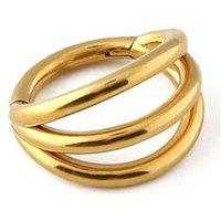 Orelia Triple Metal Clicker Hoop