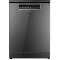 Haier I Pro Shine Xf 6B0M3Pda-80 Full Size Dishwasher, 16 Place Settings, Graphite, B Rated