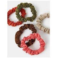 Accessorize 5-Pack Skinny Hair Scrunchies - Multi
