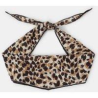 Accessorize Cheetah Print Neckerchief - Brown