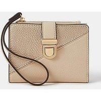 Accessorize Wrist Strap Push Lock Purse - Gold