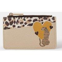 Accessorize Cheetah Heart Card Holder - Multi