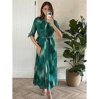 Style Cheat Chiffon Daphne Dress - Blue
