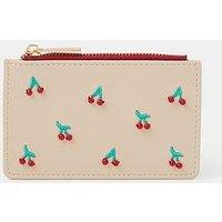 Accessorize Cherry Card Holder - Cream