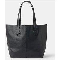 Accessorize Leather Tote Bag - Black