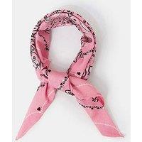 Accessorize Square Bandana Scarf - Pink