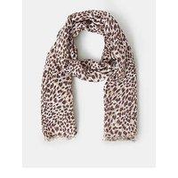 Accessorize Lightweight Cheetah Print Scarf - Brown