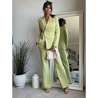 Style Cheat Double Breasted Blazer - Green