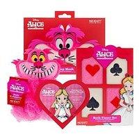 Alice In Wonderland Pamper Set- Body Puff, Bath Fizzer And Sleep Mask