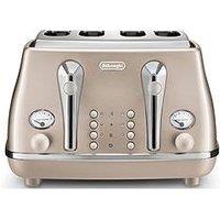 Delonghi Icona Metallics Toaster - Pink