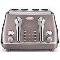 Delonghi Icona Metallics Toaster - Pink