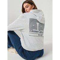 Ellesse Womens Club Di Corsa Hoodie - Light Grey