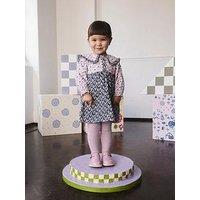 Cath Kidston Younger Girls Ditsy Long Sleeve Collar Dress - Blue