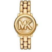 Michael Kors Women'S Phoebe Three-Hand Gold-Tone Stainless Steel Watch, Mk4923