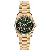 Michael Kors Women'S Lexington Lux Multifunction Gold-Tone Stainless Steel Watch, Mk4924