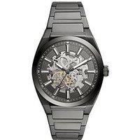 Fossil Men'S Everett Automatic, Smoke-Tone Stainless Steel Watch, Me3206
