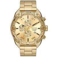Diesel Men'S Spiked Chronograph Stainless Steel Watch Dz4608 - Gold