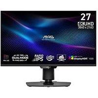Msi Mag 274Updf E16M 27 Inch, 4K Uhd, Dual Mode 160Hz/320Hz, Rapid Ips With Mini Led, Adaptive Sync Gaming Monitor - Black