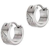 Emporio Armani Stainless Steel Hoop Earrings, Egs3165040 - Silver