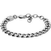 Fossil Men'S Ellis Core Chains Stainless Steel Chain Bracelet, Jf04615040