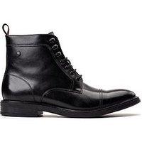 Base London Playmouth Lace Up Boots-Black