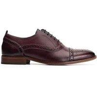 Base London Cast Lace Up Brogue Shoe-Dark Brown