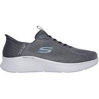 Skechers Lite Pro Primebase Slip- Ins Lace Up Trainers - Grey