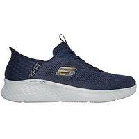 Skechers Lite Pro Primebase Slip- Ins Lace Up Trainers - Blue