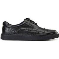 Base London Clapton Brogue Trainer - Black