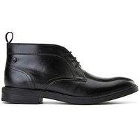 Base London Lincold Lace Up Boots-Black