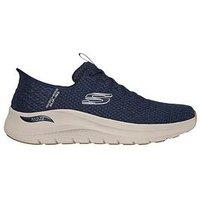 Skechers Arch Fit Lace Up Slip-Ins Trainers - Blue