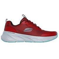 Skechers Edgeride Relaxed Fit Mesh Trainers - Red