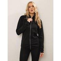 Long Tall Sally Tall Raglan Zip Thru Jacket - Black