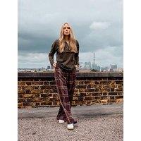 Yours Tall Wide Leg Trouser 34" - Red