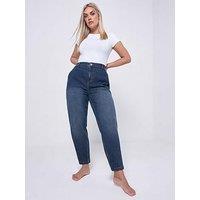 Yours Curve Barrel Jean - Blue