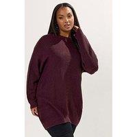 Yours Curve Essential Jumper - Purple