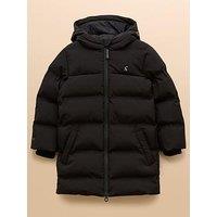 Joules Boys Padwell Longline Coat - Black