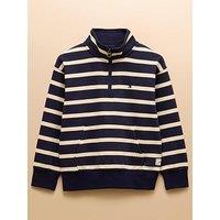Joules Boys Alfie Stripe Sweat - Navy