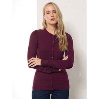 Long Tall Sally Tall Crew Neck Cardigan - Red