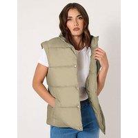 Long Tall Sally Padded Gilet - Natural