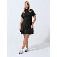 Yours Curve Mini Swing Dress - Black