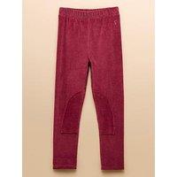 Joules Girls Stretch Cord Leggings - Dark Pink