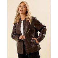 Yours Curve Pu Jacket
