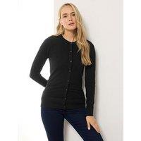 Long Tall Sally Tall Crew Neck Cardigan - Black