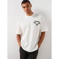 Allsaints All Saints Drip Short Sleeve Crew Neck T-Shirt - White