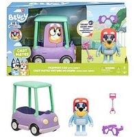Bluey Chat Mates Figure & Vehicle - Grannies Car With Janet
