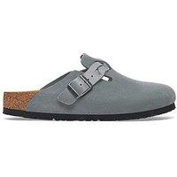 Birkenstock Boston Braided Suede Clog - Basalt Gray