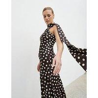 Pretty Lavish Sheree Midaxi Dress - Brown